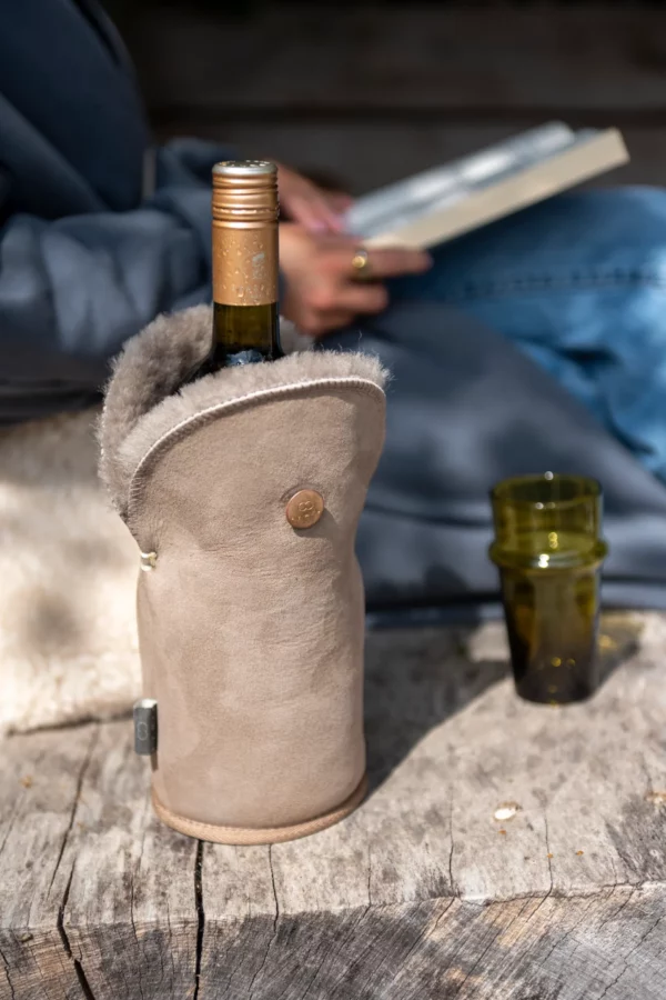 Wijnkoeler Tulip Stone suede