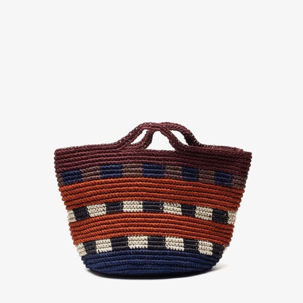 MAND FIQUE terracotta blauw