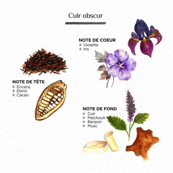 TAMILA CUIR OBSCUR - Afbeelding 3