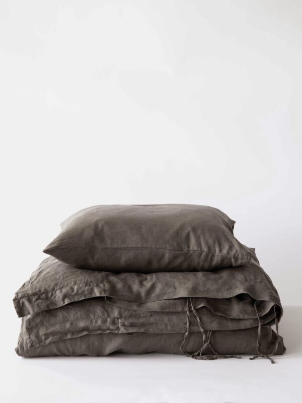 Donsovertrek Duvet Taupe 240x220