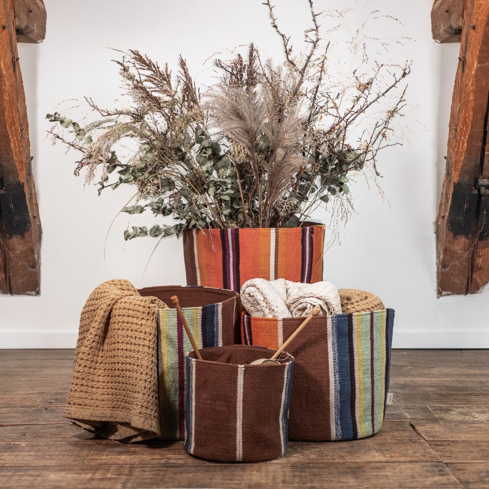 MAND H35/D39 cm TABY4 Oranje & Hemelsblauw - Afbeelding 3