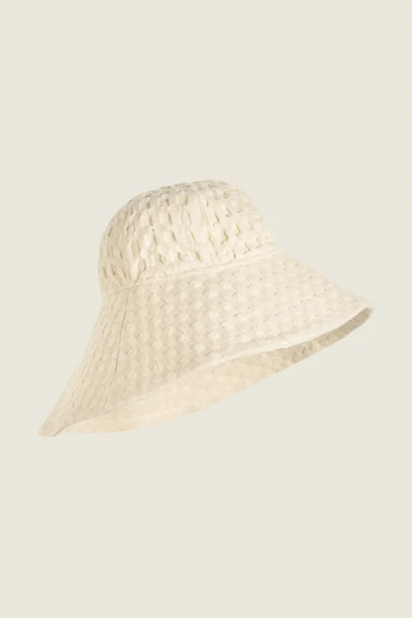 HOED ECRU WAFEL 57 cm