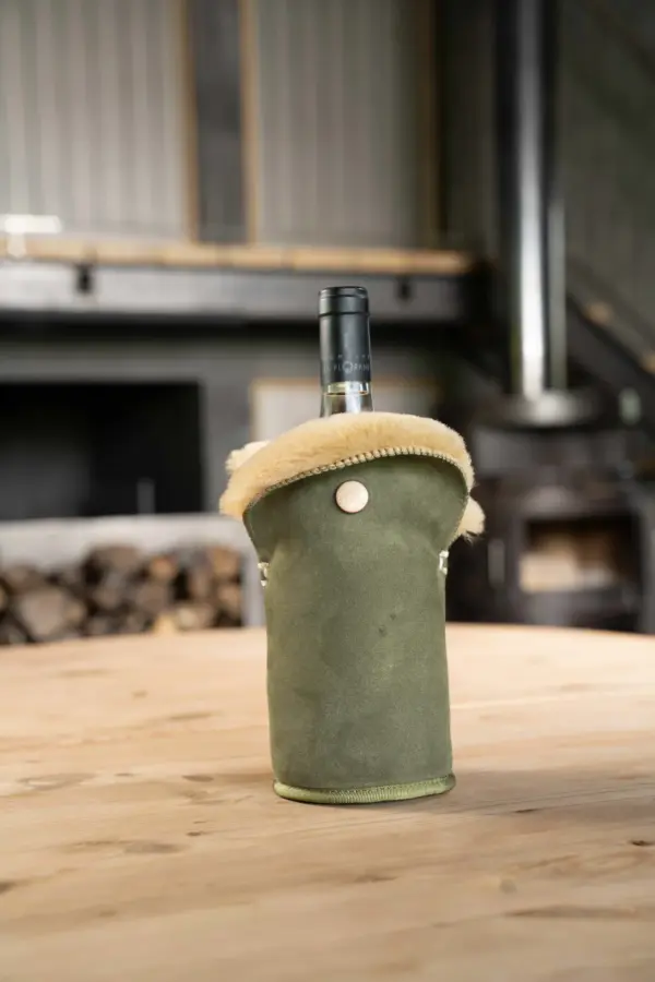 WIJNKOELER TULIP Olive Suede - Afbeelding 2