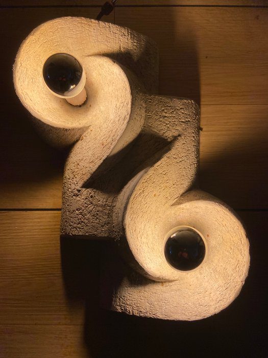 LAMP KERAMIEK BRUTALISTISCH (zeldzaam) - Afbeelding 5