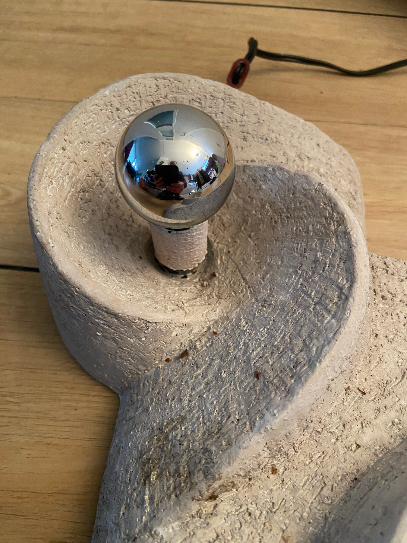 LAMP KERAMIEK BRUTALISTISCH (zeldzaam) - Afbeelding 2