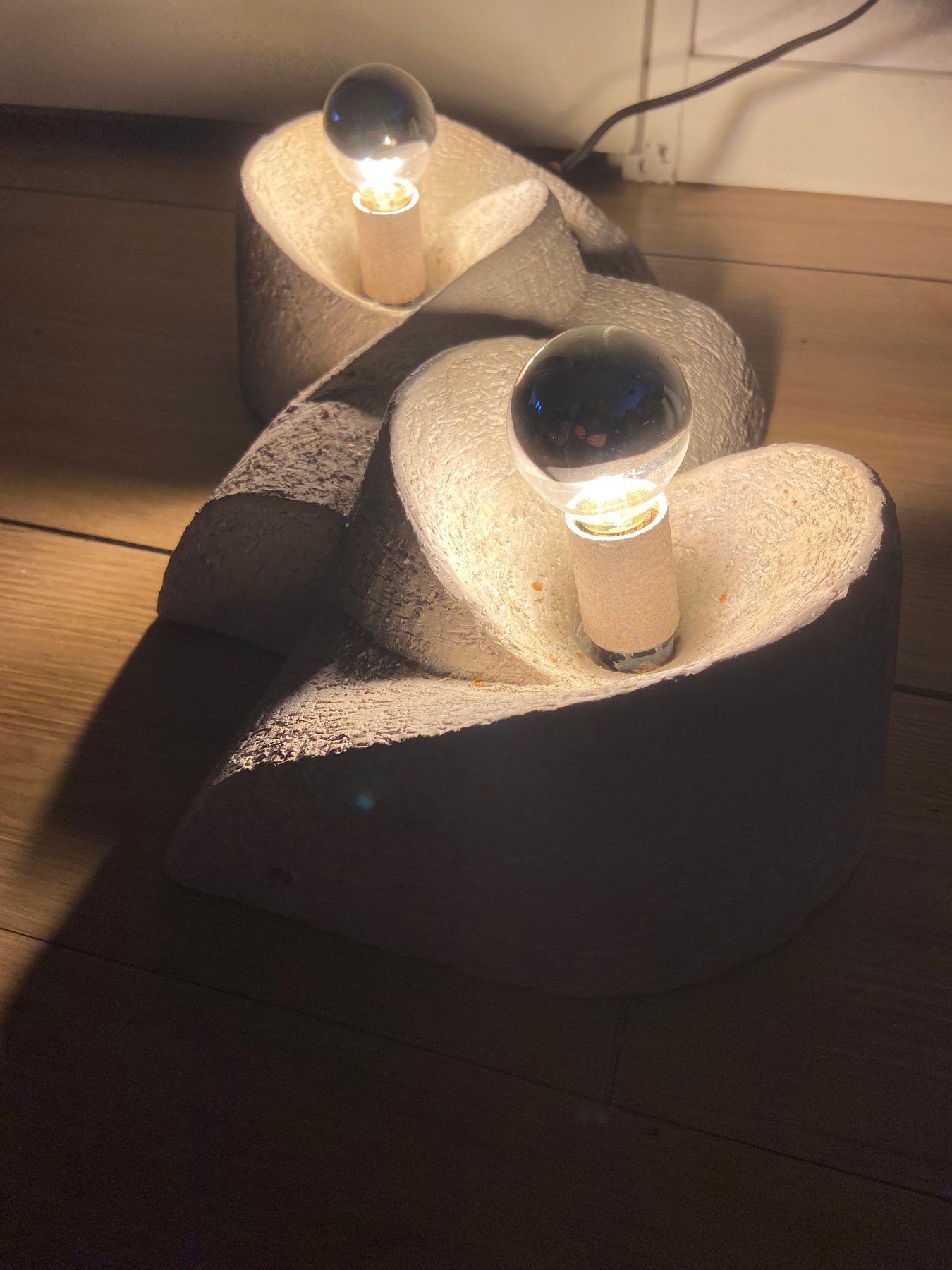 LAMP KERAMIEK BRUTALISTISCH (zeldzaam) - Afbeelding 3